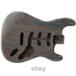 DIY Electric Guitar Kit with Zebrawood Body and Neck Fingerboard 22 Fret