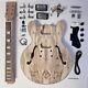 Diy Electric Guitar Kits Maple Body With Spalted Maple Veneer Tom Set Neck