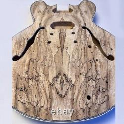 DIY Electric Guitar Kits Maple Body with Spalted Maple Veneer TOM Set Neck