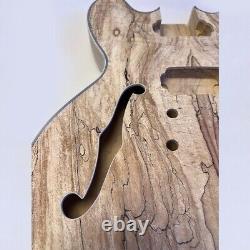 DIY Electric Guitar Kits Maple Body with Spalted Maple Veneer TOM Set Neck