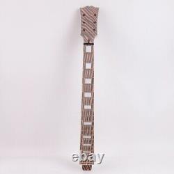 DIY Electric Guitar Kits Set Neck Zebrawood Tune-o-matic Archtop Binding