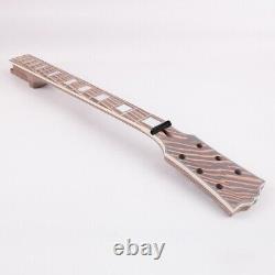 DIY Electric Guitar Kits Set Neck Zebrawood Tune-o-matic Archtop Binding