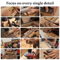 DIY Electric Guitar Kits Set Neck Zebrawood Tune-o-matic Archtop Binding