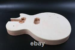 DIY Guitar Body Set in Glue on Guitar Mahogany Flame maple cap HH Arched Top