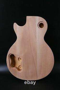 DIY Guitar Body Set in Glue on Guitar Mahogany Flame maple cap HH Arched Top