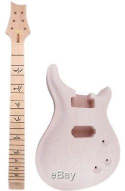 DIY Set Electric Guitar Neck+Guitar Body 22 fret 25 inch Maple Guita Parts