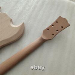 DIY Unfinished 1 set electric guitar body and neck for SG style guitar kit