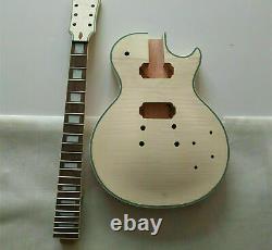DIY parts 1 set unfinished electric guitar kit mahogany body and guitar neck