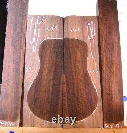 Dark fiddleback walnut tonewood guitar luthier set back and sides