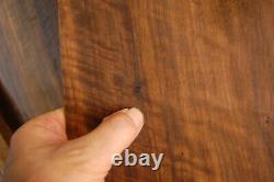 Dark fiddleback walnut tonewood guitar luthier set back and sides