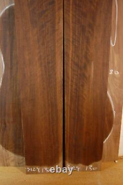 Dark fiddleback walnut tonewood guitar luthier set back and sides