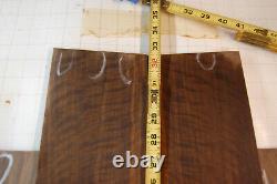 Dark fiddleback walnut tonewood guitar luthier set back and sides