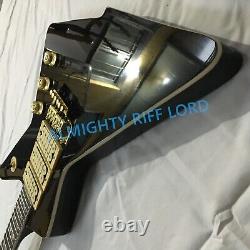 Destroyer Electric Guitar 1984 DT155 Black Mahogany Body Gold Hardware FR Bridge