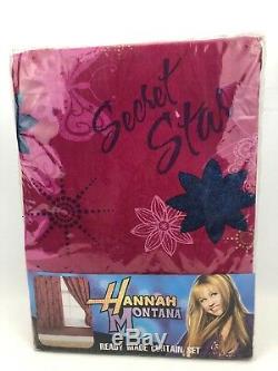 Disney Hannah Montana Guitars 66 x 54 Ready Made Curtain Set NEW