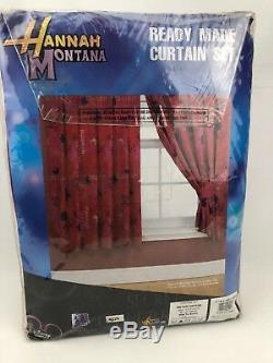 Disney Hannah Montana Guitars 66 x 54 Ready Made Curtain Set NEW