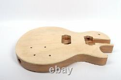 Diy Electric Guitar Body Mahogan Maple Top Guitar Project Unfinished Set in Heel