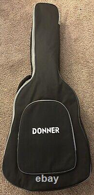 Donner Acoustic Guitar Kit Bundle Set Right Hand 41 Inch DAD-110C