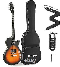 Donner DL-124 Electric Guitar, For Beginner Set, Convenient to carry, From Japan//