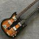 Double Neck Sunburst Sg Style 6-strings Electric Guitar 4-strings Electric Bass
