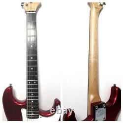 EKO Candy Apple Red Electric Guitar, SSS+Free Gig Bag, Strap, Extra StringsK20100