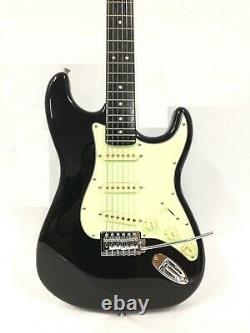 EKO Jet Black Body, Mint Green Pickguard Electric Guitar, SSS+Free Gig Bag K2010