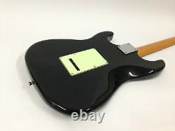 EKO Jet Black Body, Mint Green Pickguard Electric Guitar, SSS+Free Gig Bag K2010