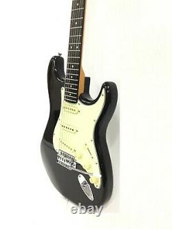 EKO Jet Black Body, Mint Green Pickguard Electric Guitar, SSS+Free Gig Bag K2010