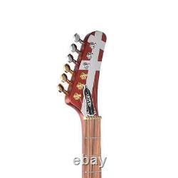 EVH Striped Series Electric Guitar Burgundy with Silver Stripes SKU#1664475