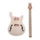 Electric Guitar Kit 22 Fret 24.75 Inch Semi-hollow Body Maple Fretboard Set In