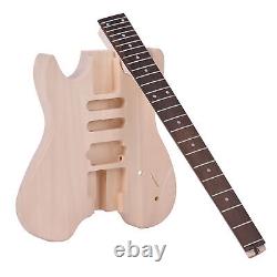 Electric Guitar Kit Basswood Body Rosewood Fingerboard Maple Neck DIY Set C1D5
