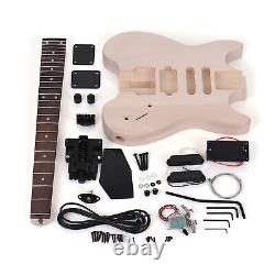 Electric Guitar Kit Basswood Body Rosewood Fingerboard Maple Neck DIY Set H3R5