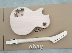 Electric Guitar Kit Mahogany body Flame Maple Cap Set in 22fret 24.75inch Scale