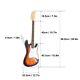 Electric Guitar Set Sunset Sycamore C-shaped Neck Musical Instruments Tth