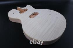 Electric Guitar body replacement Mahogany Flame Maple Cap Set in DIY Unfinished