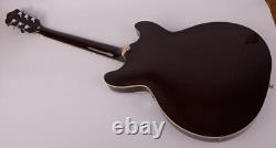 Electric guitar Rosewood Fingerboard Semi-Hollow Maple Top In Brown Red