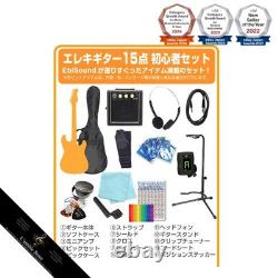 Electric guitar beginner set Stratocaster type mini amp 15-piece set Legend