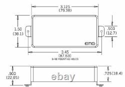 Emg 57-7h + 66-7h Red 7 String Humbucker Mount Active Guitar Pickup Set & Wiring