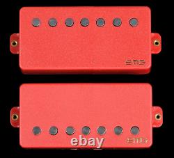 Emg 57-7h + 66-7h Red 7 String Humbucker Mount Active Guitar Pickup Set & Wiring