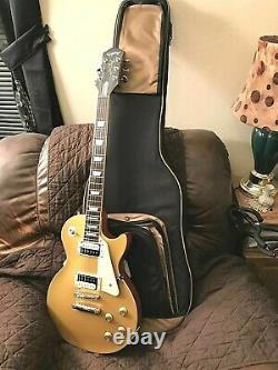 Epiphone Les Paul Traditional Pro IV L. E. Electric Guitar GOLD TOP/Set Up&Bag