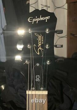 Epiphone Special SG Model Black Amazing Condition Tortoise PG New Set UP AWESOME