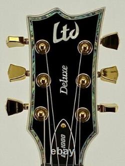 Esp Ltd EC1000-BLK Gloss Black Electric Guitar Set Neck WithEMG Pickups Ser# W2106