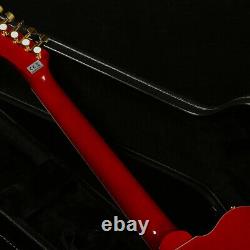 F Hole Red TL Style Electric Guitar Hollow Basswood Body Gold Hardware 22 Fret