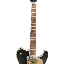 F Hole Semi Hollow Body Gold Hardware Set In Joint Black TL Electric Guitar