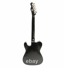 F Hole Semi Hollow Body Gold Hardware Set In Joint Black TL Electric Guitar