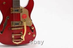 F Hole Semi Hollow Body TL Electric Guitar Gold Hardware Set In Fast Shipping