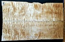 FLAME QUILTED MAPLE WOOD 11875 Luthier 5A Guitar LES PAUL Top Set 24x 15x. 625