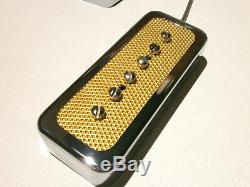 FOIL P90 SOAP BAR Pickup SET BRIDGE and NECK Gold Chrome Electric Custom Guitar