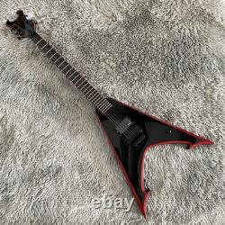 Factory Black 6 Strings Electric Guitar Set in Joint Floyd Rose Bridge 24Frets