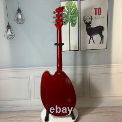 Factory Metallic Red Semi-Hollow Body Electric Guitar 6 Strings Set in Joint