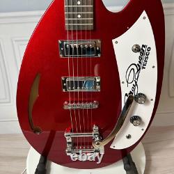 Factory Metallic Red Semi-Hollow Body Electric Guitar 6 Strings Set in Joint